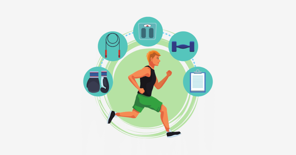 a vector image of fitness organic brand for eclypse